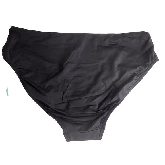 Sea Level Black Bikini Bottoms Sz 6 Essential Neutral Basic Mid Rise Swim Bottom - Picture 2 of 5